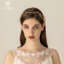 Cc coroa tiara acessórios de cabelo luxuosos, para casamento, 100% artesanal, para festa de menina, praia, acessório de cabeça fino o535 2024 - compre barato