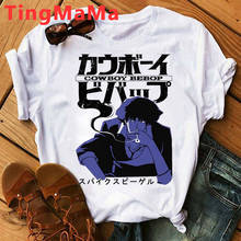 Hot Japanese Anime Cowboy Bebop T Shirt Men Kawaii Cartoon Summer Tops Tshirt Harajuku Graphic Tees Unisex Couple T-shirts Male 2024 - купить недорого