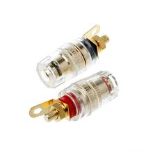 1 Pair 4mm Binding Post Terminal Speaker Test Banana Plug Socket Connector Amplifier Speaker 2024 - buy cheap