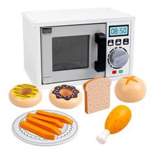 Simulation Dollhouse Tableware Toy Wooden Children Microwave Oven kitchen Baking Parent-child Interactive Toys 2024 - buy cheap