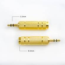 Adaptador 6.35/3.5mm para amplificador de fone, conversor plug macho 6.3mm com plug fêmea 3.5mm para microfone, aux 2024 - compre barato