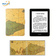 Novo ultra-fino mapa padrão caso para amazon kindle 8th 2016 6 "geração ebook capa de couro do plutônio para kindle 558 6.0 + stylus 2024 - compre barato