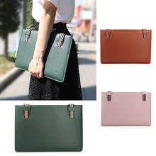 Fashion Laptop Bag Sleeve 13.3 14 15.4 inch Soft PU Notebook Sleeve Bag For Macbook Air Pro surface xiaomi Women Men Laptop Case 2024 - buy cheap