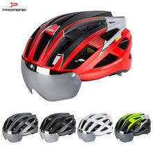 PROMEND bicycle helmet ultra light with goggles integrated mountain bike road bike helmet sports outdoor riding equipment 2024 - buy cheap