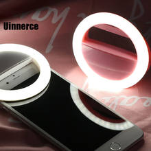 Универсальное светодиодное кольцо для селфи, портативный мобильный телефон, 36 светодиодов, лампа для селфи, светящееся кольцо с зажимом для IPhone 6 8 7 Plus 11 Pro 2024 - купить недорого