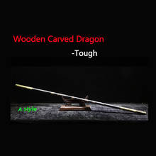 Wooden Monkey King Staff Kungfu Wooden Wushu Sticks Monkey Cudgels Carving dragon martial art staff  Sun WuKong 2024 - buy cheap