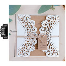 Wedding Invitations Lace Border Dies Metal Cutting Dies New 2019 for Cards Making Scrapbooking Birthday Greeting Card Cutter 2024 - buy cheap