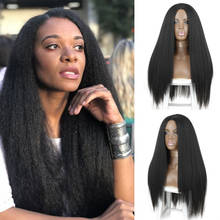 AZQUEEN Synthetic Wigs For Black Women Yaki Straight Long 30inch perruque Wig Baby Hair Heat Resistant Fiber 2024 - buy cheap