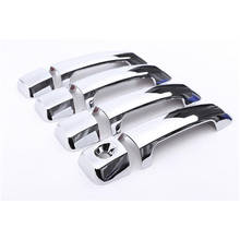 Para 2007-2016 toyota tundra tripulação max 08-15 sequoia abs polonês chrome maçaneta da porta capa guarnição 8 pçs/set 2024 - compre barato