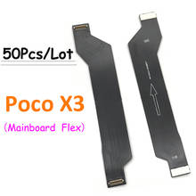 50 unids/lote reemplazo placa principal Motherboard Flex Cable para Xiaomi Poco X3 NFC conexión placa base a la pantalla LCD de la cinta 2024 - compra barato