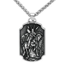 Men nordic viking odin Yggdrasil stainless steel necklace double side with viking gift bag 2024 - buy cheap