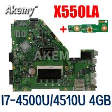 Akemy For ASUS X550LA X550LD X550LC Y581L A550L R510L Y583L laptop motherboard tested 100% work original I7-4500/4510U 4GB RAM 2024 - buy cheap