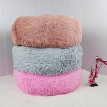 Round Dog Bed Washable long plush Dog Kennel Cats House Super Soft Cotton Mat Sofa For Dog Pet Bed For Cat Bed House For Dogs 2024 - buy cheap