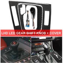 LHD LED Gear Shift Shifter Knob Automatic Lever Carbon Fiber Cover Trim For BMW 3-series E46 Touring E46 Sedan 1998-2005 2024 - buy cheap