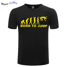 Evolution High Jump Print T Shirt for Men Cheap Custom Short Sleeved Cotton O-neck Summer Casual Short Tops Tee Plus size 2024 - buy cheap