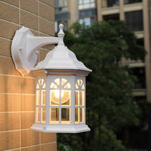 Lâmpada de parede ao ar livre à prova dwaterproof água retro europeu loft industrial vento varanda nordic exterior luz da parede do jardim iluminação da porta 2024 - compre barato