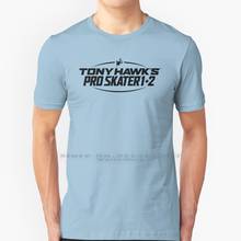 Tony hawk pro skater 1 2 t camisa 100% puro algodão skate boarding jogos de vídeo jogo tony hawk 2024 - compre barato