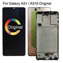 6.4''Original lcd For Galaxy A31 A315 LCD Display Touch Screen Digitizer LCD For Samsung A31 A315 Display Replacement with frame 2024 - buy cheap