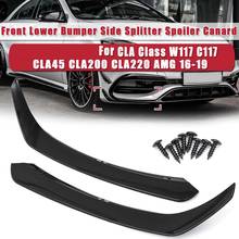 Car Front Lower Bumper Side Spaoiler for Mercedes-Benz CLA-Class W117 C117 CLA45 CLA200 CLA220 2024 - buy cheap