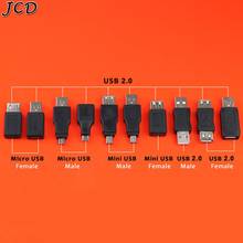 JCD OTG 5pin Micro USB Mini USB или USB 2,0 штекер USB разъем питания разъем адаптер для зарядки для автомобиля MP3 телефонов Conve 2024 - купить недорого