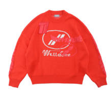 WE11DONE  Purple Sweatshirt  20SS  Oversize   Women Men 1:1 Top Quality Sweatshirt  red  Hoodie  welldone  Pullover 2024 - buy cheap