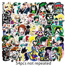 50Pcs My Hero Academia Japan Anime Stickers for Laptop Skateboard Izuku Midoriya Might Boku No Hero Academia Character Decals 2024 - buy cheap