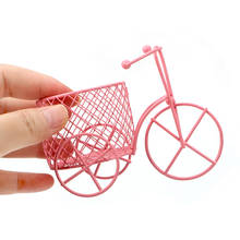 Lron triciclo suporte de joias para carro, recipiente, 1 peça de decoração para casa, prateleira criativa de doces, cesta de flores, armazenamento de esponja 2024 - compre barato
