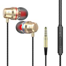 3.5mm Wired In-Ear Earphone Headphone Heavy Bass Stereo Wired In-Ear Earbuds Headset with Mic Sports Wired Headset Earphone 2024 - buy cheap