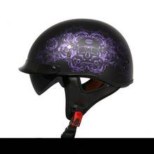 German Style Motorcycle Half Face Helmet DOT Approved Motorbike Helmet High Quality Light Weight Fiberglass Shell Moto Helmet 2024 - buy cheap