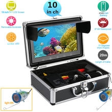 GAMWATER-Monitor a Color de 10 pulgadas, cámara de vídeo de pesca subacuática HD 1000tvl, 30M, lámpara infrarroja, 12 Uds. 2024 - compra barato