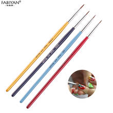 4Pcs/Set Nail Art Brush Pen Wood Lines Painting Drawing Flower Design Brush UV Gel Polish Tips DIY Decoration Manicure Tools Kit 2024 - buy cheap