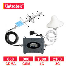 Lintratek 2G 3G 4G Cellular Amplifier Repeater LTE DCS 1800mhz GSM 900 MHZ WCDMA 2100 UMTS Mobile Signal Booster Yagi Antenna SK 2024 - buy cheap