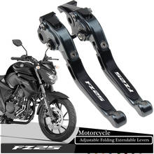 For YAMAHA FZ25 FZ 25 2017-2018 Motorcycle Accessories Folding Extendable Brake Clutch Levers LOGO FZ25 2024 - buy cheap