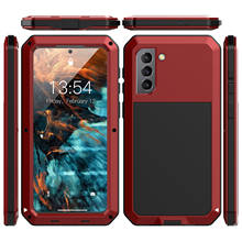 Luxury Doom armor Metal Aluminum phone for Samsung Galaxy S21 plus Full Body Cover Shockproof Fundas 2024 - buy cheap