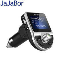 JaJaBor fm-передатчик Bluetooth автомобильный комплект громкой связи AUX аудио MP3 музыкальный плеер A2DP двойной USB зарядное устройство Автомобильный fm-модулятор 2024 - купить недорого