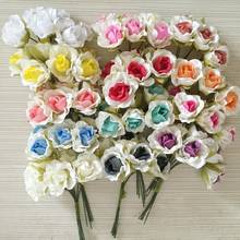 WedFavor 60pcs 2.5cm Artificial Mini Rose Flower Bouquet Silk Flowers For DIY Wreath Corsage Wedding Decoration Craft Flowers 2024 - buy cheap