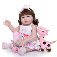 48cm Reborn Baby Dolls Full Body Silicone Girl Silicone Baby Doll That Look Real Newborn Playmate Bath Toy Dolls Xmas Gfit Child 2024 - buy cheap