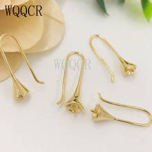 50PCS Free Shipping New Gold and 925 Silver colorSelect DIY Jewelry Accessories Water Drop Horn Shape Wholesale 2024 - buy cheap