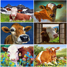 DIY Cow 5D Diamond Painting Full Square Drill Rhinestones Farm Animal Diamond Embroidery Cross Stitch Mosaic Wall Art Home Decor 2024 - buy cheap