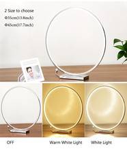 Modern Round  LED Desk Lamps for Hotel Bedroom Bedside Light Wedding Art Decor Table Lamp Light Fixtures Dimmable White Gold 2024 - buy cheap