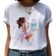 Camiseta feminina gráfica, mais nova camiseta da moda para mulheres, com gola redonda, verão 2021 2024 - compre barato
