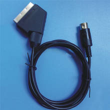 RGB кабель Scart 1,8 м для игровой консоли SEGA Saturn, запчасти для ремонта, запасной кабель Scart 2024 - купить недорого