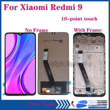 ЖК-дисплей 6,53 "для Xiaomi Redmi 9 M2004J19G, сенсорный экран с дигитайзером в сборе для Redmi9, экран для ремонта, комплект с рамкой, оригинал 2024 - купить недорого