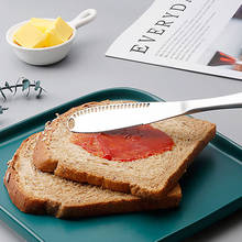 Cuchillo de mantequilla de acero inoxidable 3 en 1, esparcidor de mermelada, postre, queso, cuchillos de crema, utensilios de postre para tostadas y desayuno 2024 - compra barato