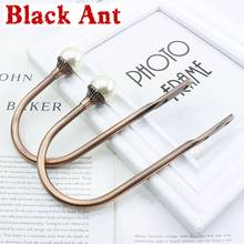 2Pcs Metal Pearl U-shape Hooks For Curtain Hanger Wall Hook Buckle Luxurious Curtain Accessories Clip Tieback Holder CP081#4 2024 - buy cheap