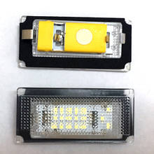 Luzes de led para placa de identificação do carro, 2 peças, lâmpada led para luz da placa de identificação para bmw mini r50 r52 r53 cooper s 2024 - compre barato