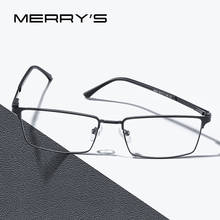 MERRYS DESIGN Men Ultralight Eye Male Luxury Titanium Alloy Optics Glasses Myopia Hyperopia Prescription Eyeglasses S2063 2024 - buy cheap