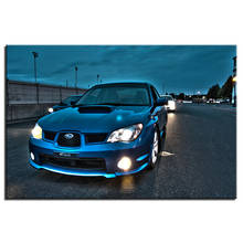 Subaru impreza veículo poster popular arte impressão moderna posters quadros da lona parede para sala de estar decoração casa 2024 - compre barato