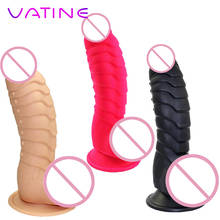 Vatine strapon pau grande com ventosa orgasmo massagem g-ponto stimuate real enorme galo não vibrador dinossauro escalas dildo 2024 - compre barato