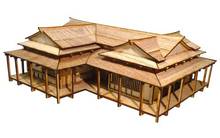 DIY игрушки, планшеты Geisha House, миниатюрная деревянная сцена, модель с соотношением 28 мм 1:56, для японских военных режимов, размер 31*26*12 см 2024 - купить недорого